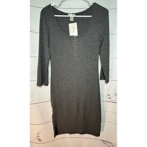 Jenn Fashion Ribbed Knit Dress / Size‎ Medium / Sku0091